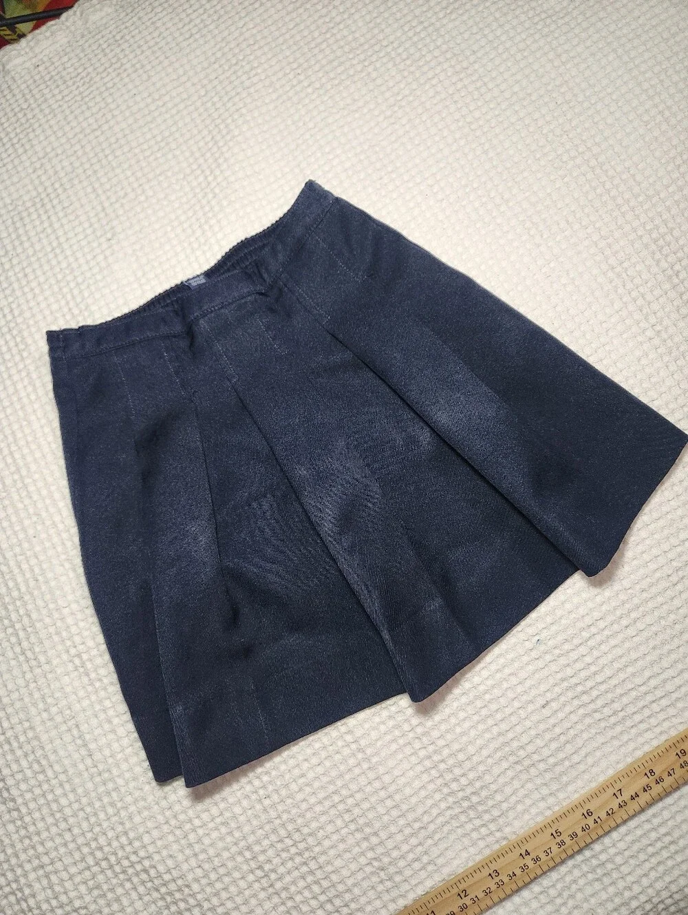 Tommy Hilfiger Navy Pleated Skater Skirt